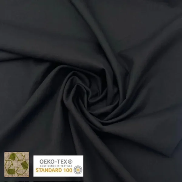 Linho Mistura Reciclado – Preto