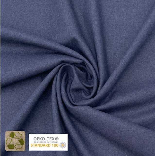 Linho Mistura Reciclado – Azul Marinho