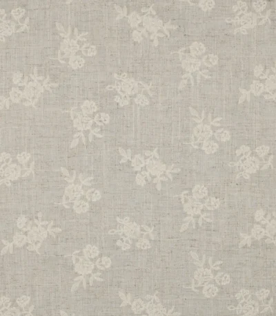 Linho Viscose Bordado Flowers – Natural