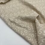 Linho Viscose Bordado – Bege - imagem 3