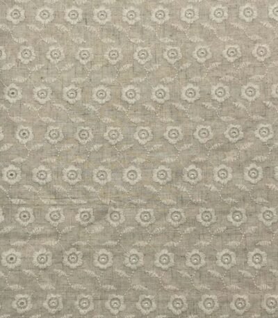 Linho Viscose Bordado – Bege