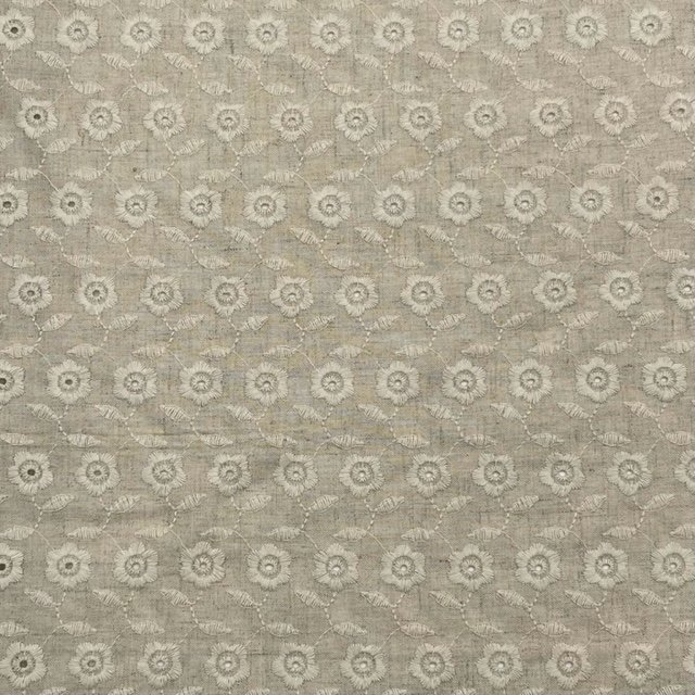 Linho Viscose Bordado – Bege