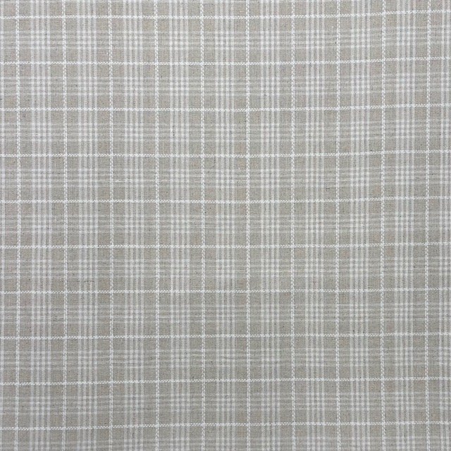 Linho Viscose Checks – Natural