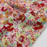 Linho Viscose Happy Flowers – Rosa - imagem 3