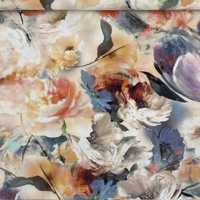 Linho Viscose Spring Bouquet – Verde