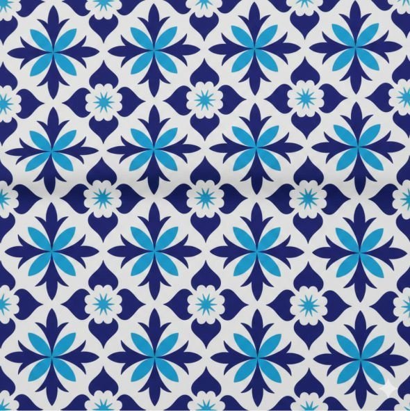Lycra Reciclada Estampada – Azulejos