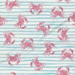 Lycra Reciclada Estampada - Caranguejo