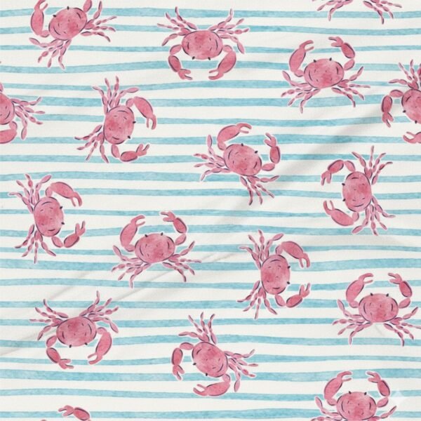 Lycra Reciclada Estampada - Caranguejo