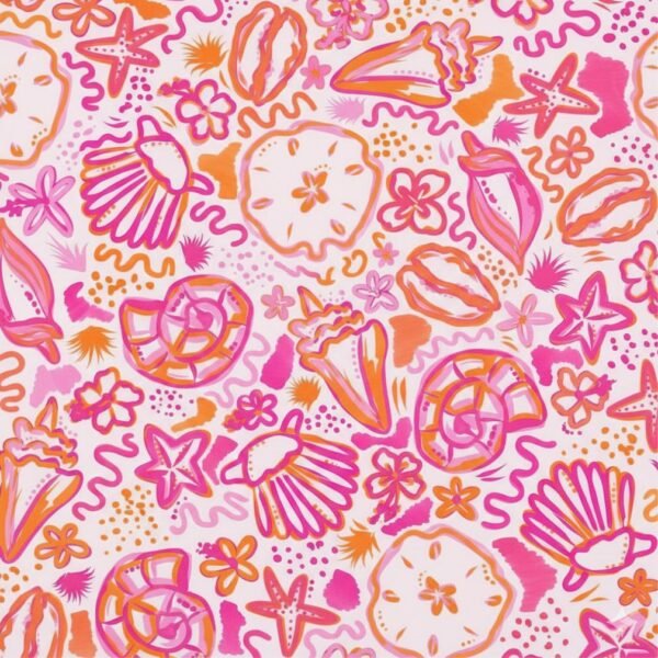 Lycra Reciclada Estampada - Conchas