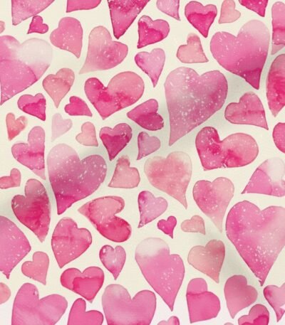 Lycra Reciclada Estampada – Corações