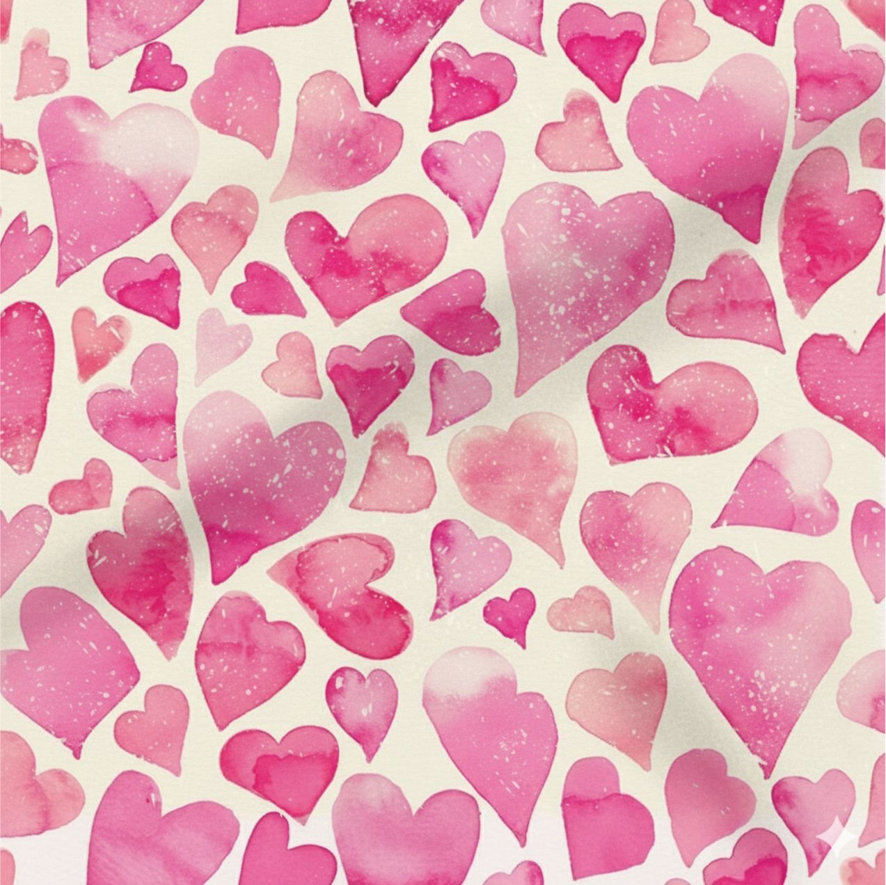 Lycra Corações Lycra Reciclada Estampada - Corações - Image 1