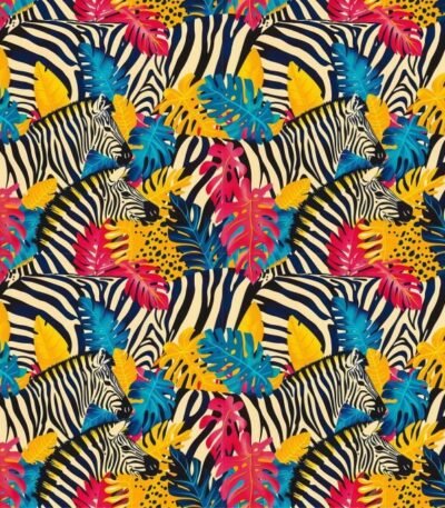Lycra Estampada – Zebra Multicolor