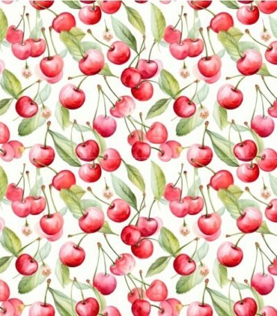 Lycra Estampada – Cerejas