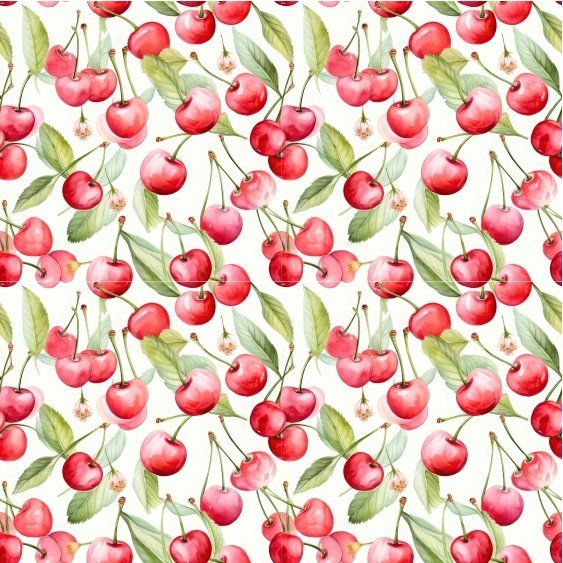Lycra Estampada – Cerejas