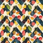 Lycra Estampada – Chevron Fruits