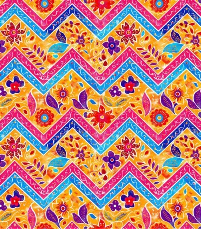 Lycra Estampada – Chevron Indian