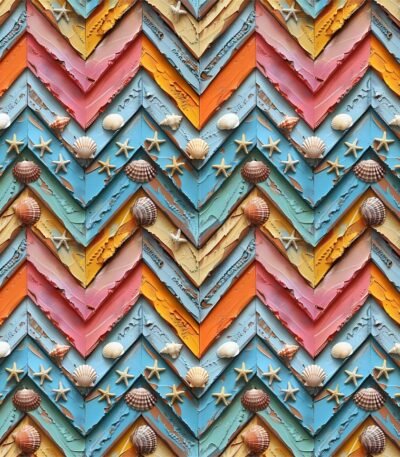 Lycra Estampada – Chevron Oceans