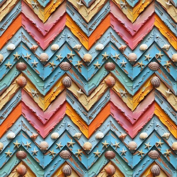 Lycra Estampada – Chevron Oceans