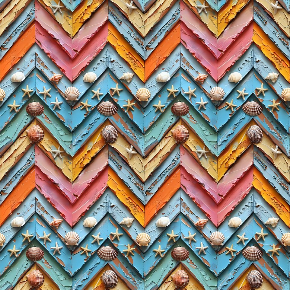 Lycra Estampada – Chevron Oceans