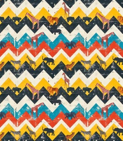 Lycra Estampada – Chevron Safari