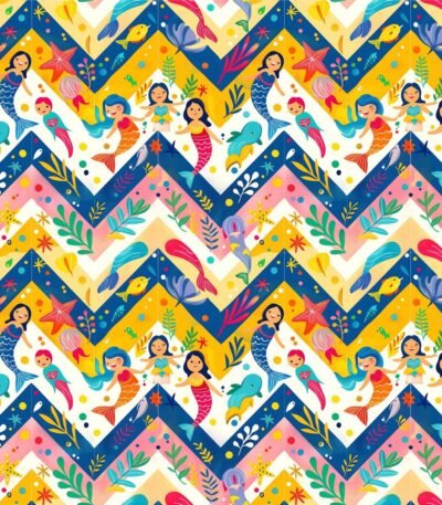 Lycra Estampada – Chevron Sereia