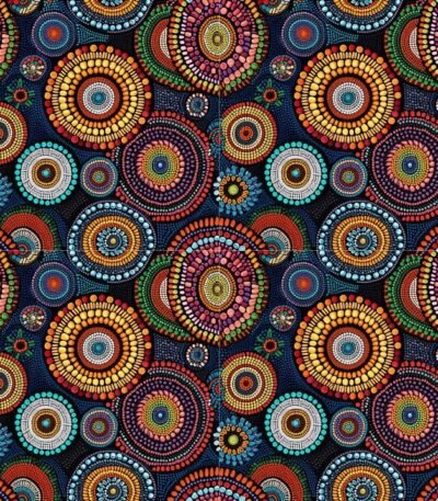 Lycra Estampada – Indian Dots