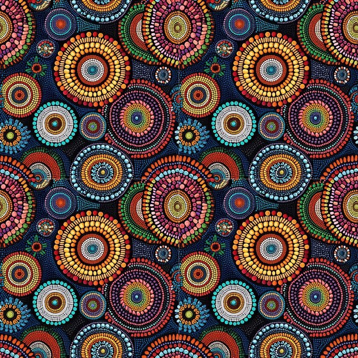 Lycra Estampada – Indian Dots