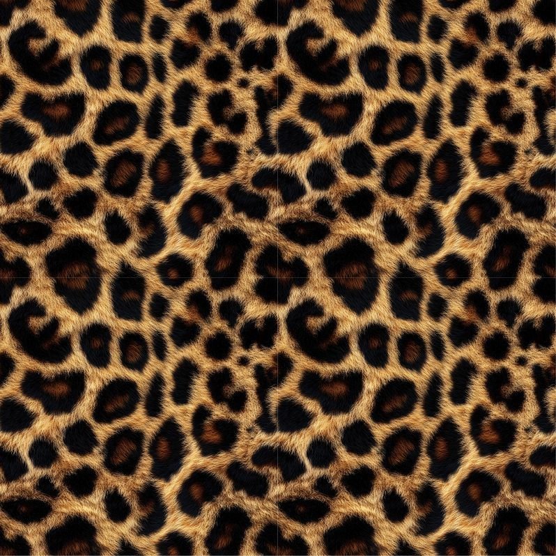 Lycra Estampada – Leo Bege Black