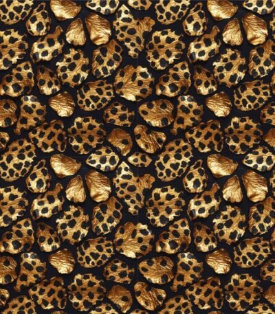 Lycra Estampada – Leo Black Gold