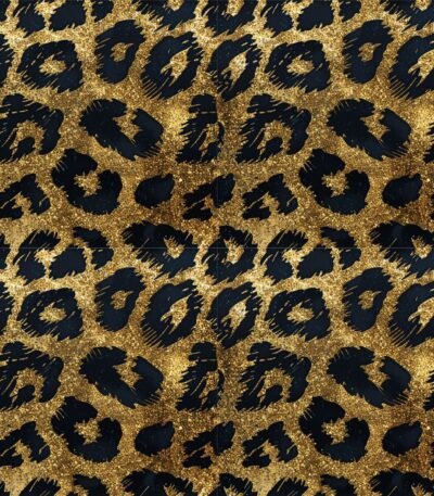 Lycra Estampada – Leo Gold Black