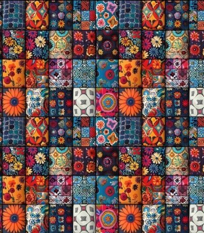 Lycra Estampada – Mini Azuleijo