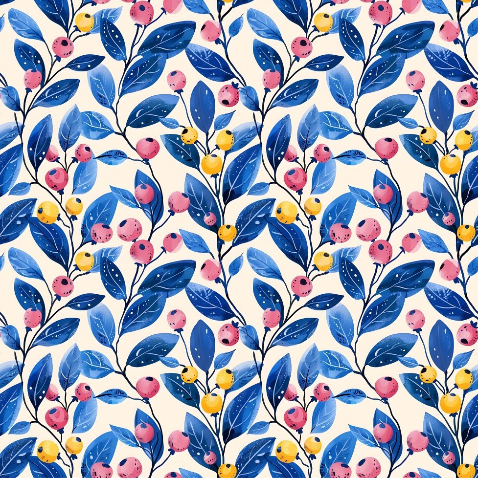 Lycra Estampada – Mirtílios