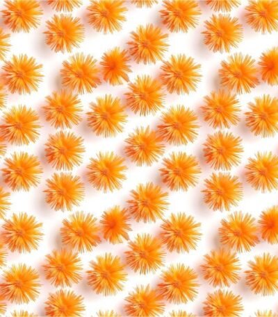 Lycra Estampada – Orange Puff