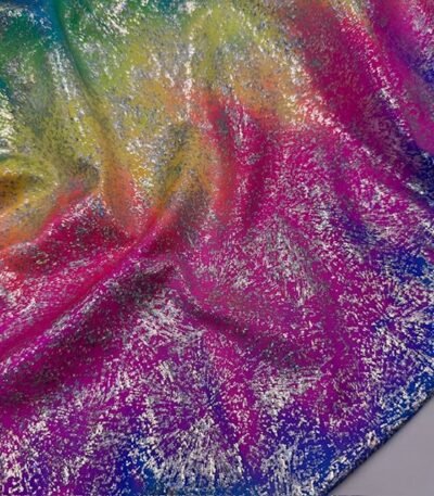 Lycra Flash Foile – Neon Azul Pink