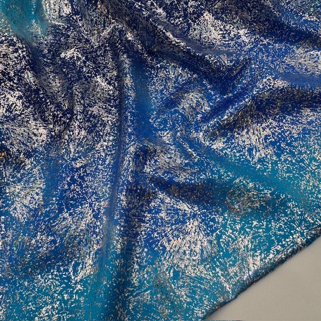 Lycra Flash Foile – Neon Azul