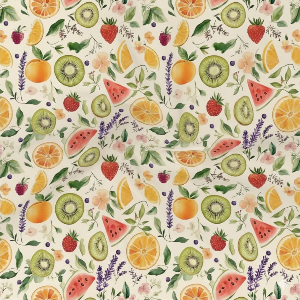 Tecido Lycra Fruta Violet Fabrics