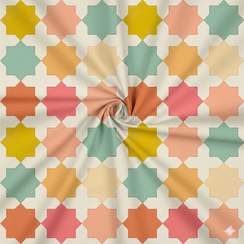 Tecido Lycra Geometrica Violet Fabrics