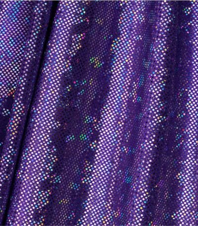 Lycra Holograma Brilho Foil – Violeta