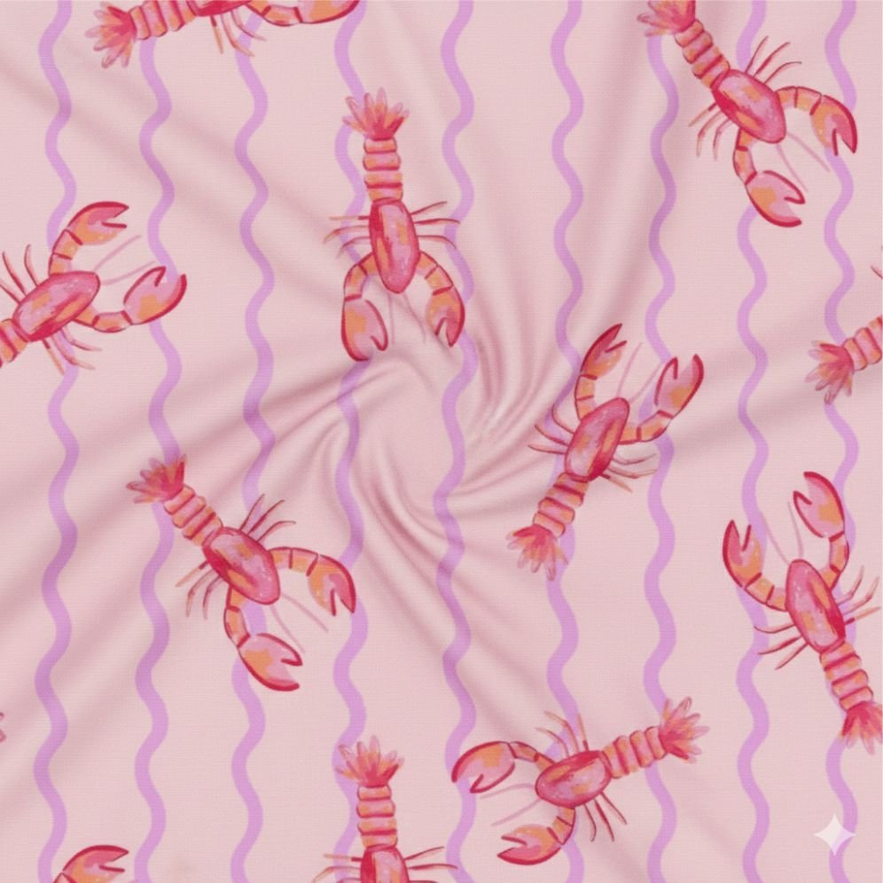 Tecido Lycra Lagostim s Violet Fabrics