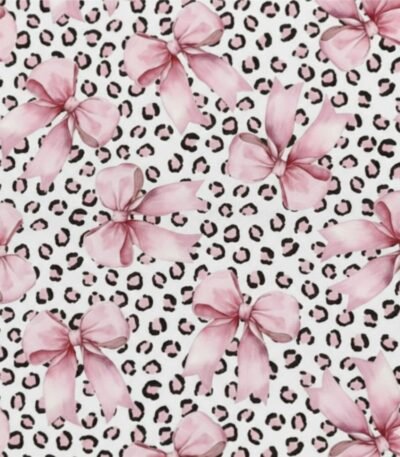 Lycra Reciclada Estampada – Leopardo e Laços