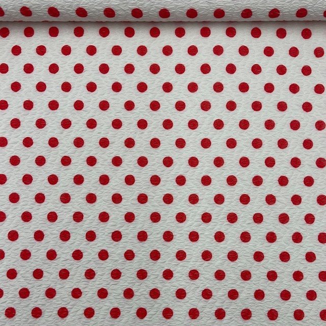 Lycra Texturada Estampada – Vermelho