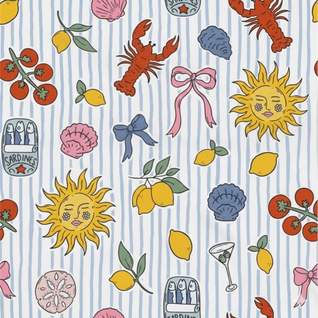 Tecido Lycra Verao v Violet Fabrics