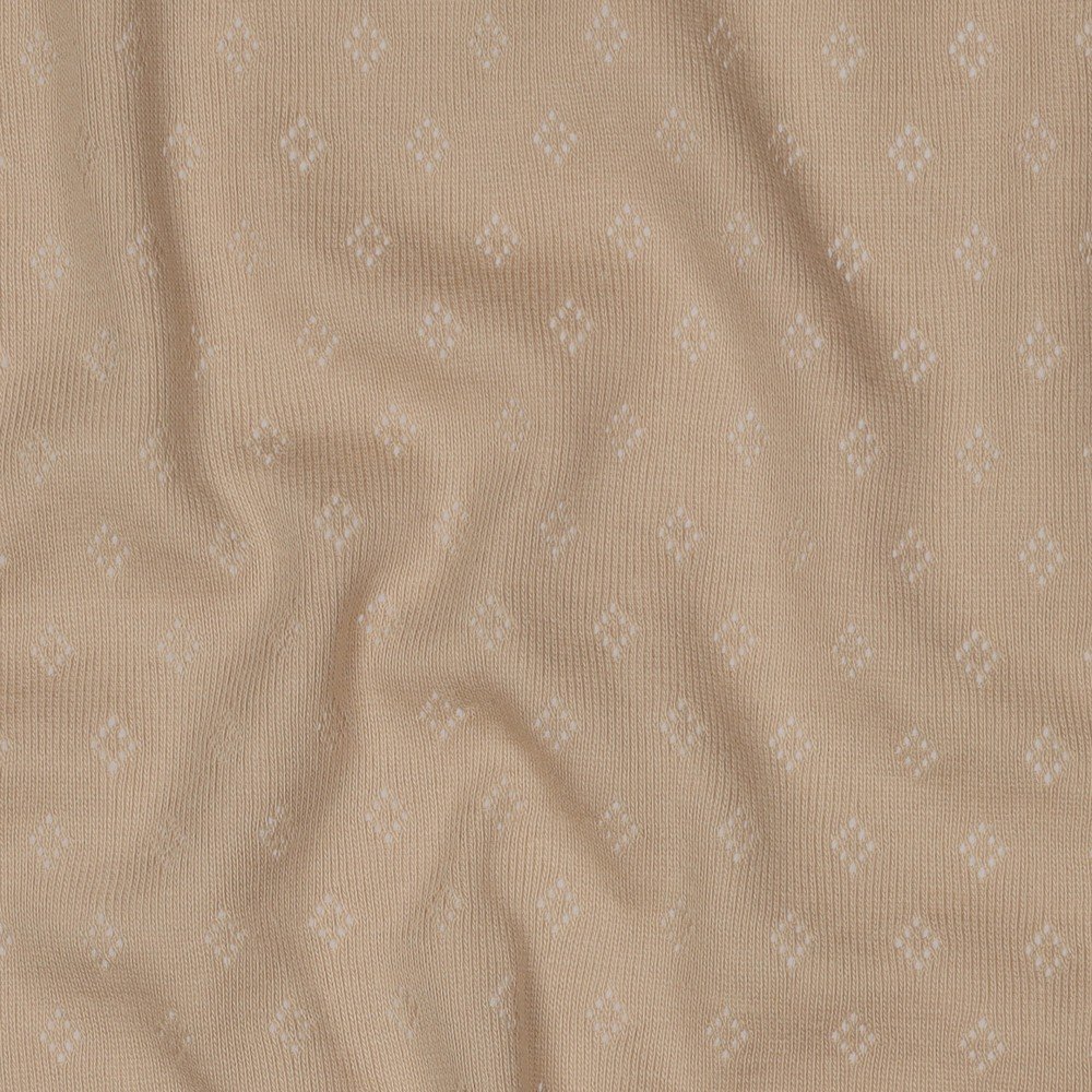 Tecido Malha Pointoille Bege Violet Fabrics