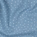 Mousseline Pintas – Azul