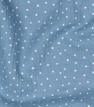 Mousseline Pintas – Azul