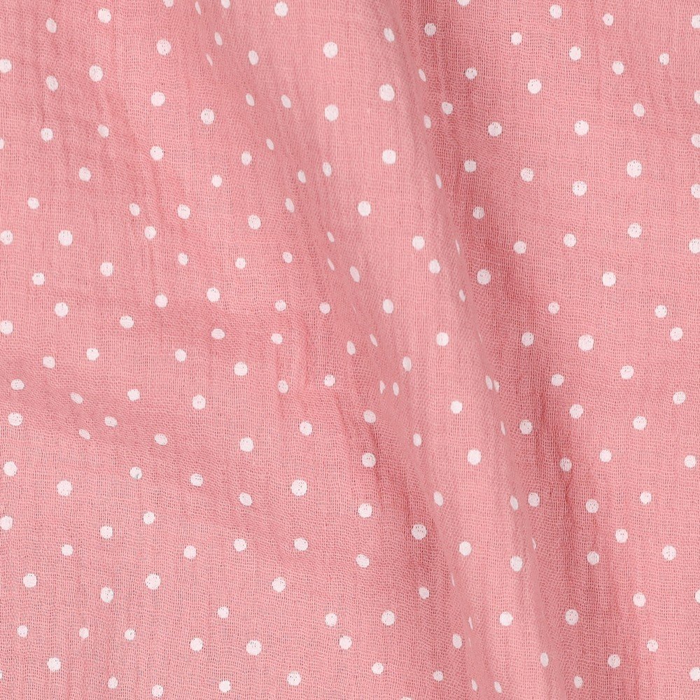 Mousseline Pintas – Rosa Claro