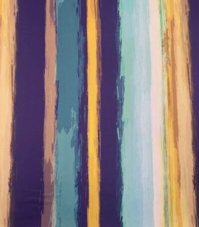 Seda Crepe – Riscas – Multicolor