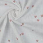 Musselina Corações – Branco - imagem 3