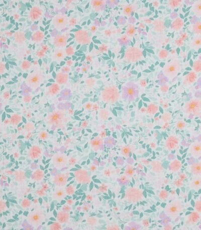 Musselina Small Flowers – Branco