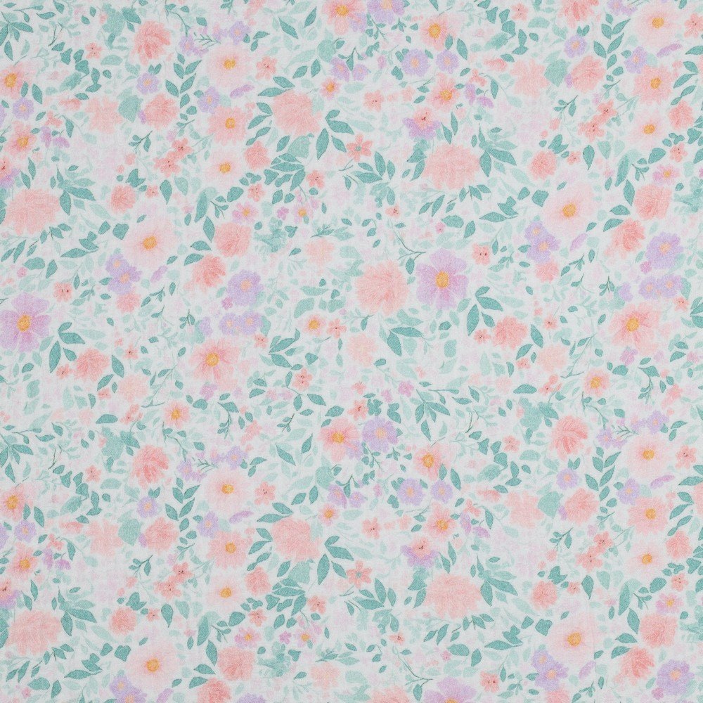 Musselina Small Flowers – Branco